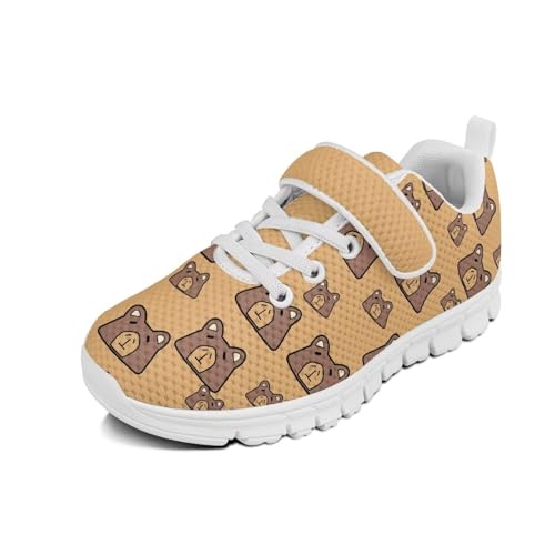 Cartoon Children's Sneakers Boys Girls Breathable Running Shoes Unisex Non-Slip Sports Sneakers Hook-and-Loop Strap Shoes for Little Kid SizeUS11-15
