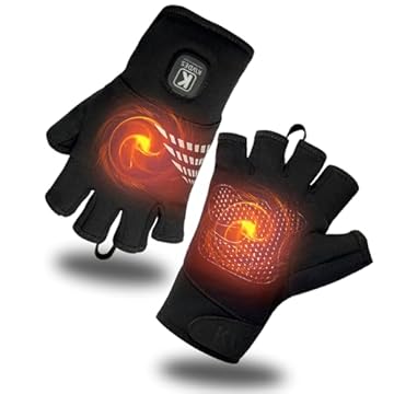 best heated fingerless gloves