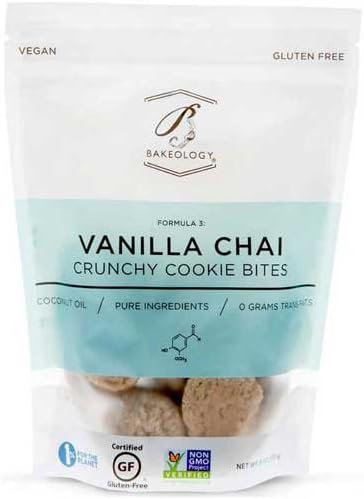 Bakeology Vanilla Chai Crunchy Cookie Bites, 6 Ounce - 12 per case.