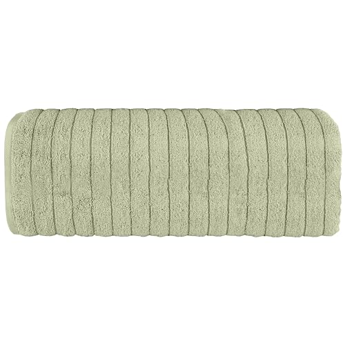 Image of Elegant Comfort 100% Turkish Cotton Corduroy Ribbed Luxury Jumbo Bath Towel Ultra Soft - 35 x 70 Inch - Luxury Spa Premium Hotel Quality Highly Absorbent and Quick Dry Large Bath Towel, Mint Green