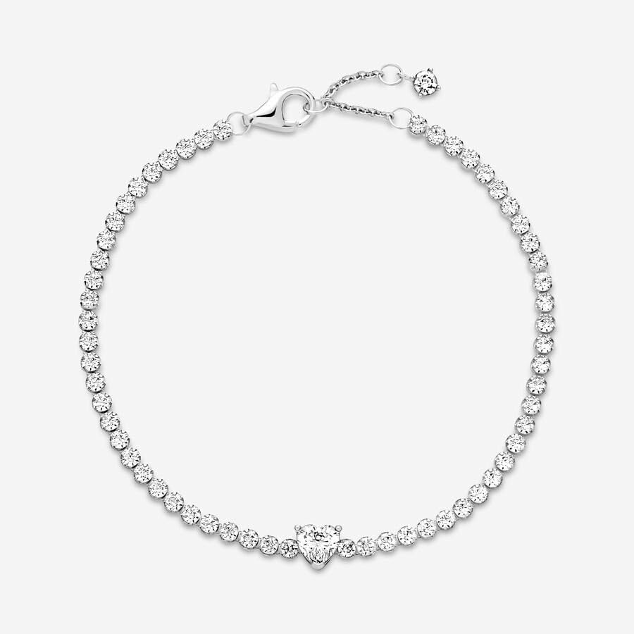 PANDORA Beads & Pavé Bracelet Timeless Bracelet for Women - Gift for Her - Sterling Silver & Cubic Zirconia - With Gift Box - Image 5