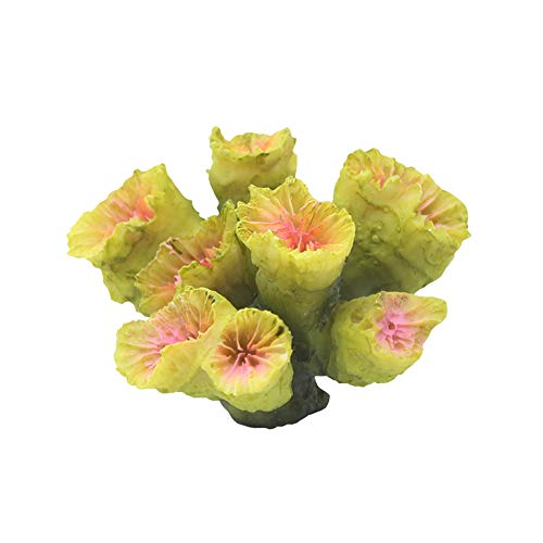 Danmu 1Pc of Polyresin Coral Ornaments, Aquarium Coral Decor 2 7/10" x 2 7/10" x 1 9/10" Small Size Danmu 1Pc of Polyresin Coral Ornaments, Aquarium Coral Decor 2 7/10" x 2 7/10" x 1 9/10" Small Size