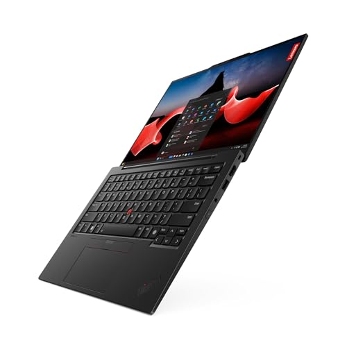 Image of Lenovo ThinkPad X1 Carbon Gen 12 AI PC Laptop (14 inch FHD+ Touchscreen, Intel Core Ultra 7 165U vPro, 32GB DDR5, 1TB SSD), Backlit, Fingerprint Reader, IR Webcam, 2X Thunderbolt 4, IST HUB, Win 11 Pro