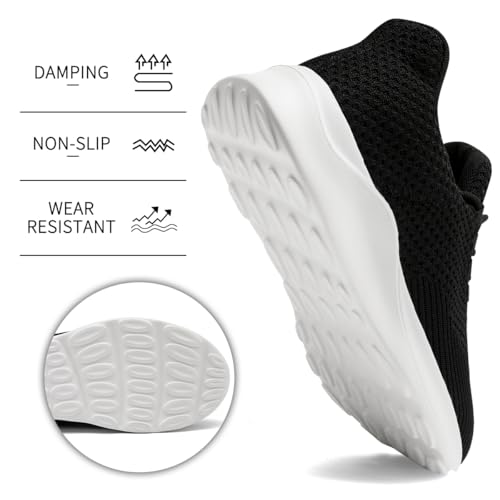 Image of DLWKIPV Mens Running Shoes Tennis Casual Walking Anti Slip Athletic Non Slip Workout Gym Sneakers Comfortable Lightweight Fashion Breathable Mesh