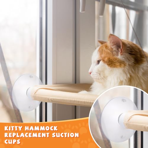 Sankoly SK230812MSSZXP 4 Pieces Cat Window Perch Suction Cup Powerful Cat Window Bed Seat Replacement Suction Cup Clear Pvc Sucker Pads thumb #5