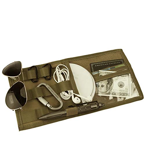 IronSeals AQ Tactical Molle Car Vehicle Sun Visor Mobile Accessories Organizer Holder