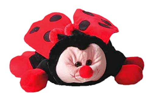 Preisvergleich Produktbild Inware 6914 - Kuscheltier Marienkäfer, 40 cm, Schmusetier, Kuschelkissen
