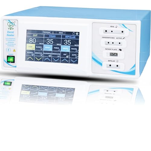 Image of TSW Excel-Sealer Cautery Machine Vessel Sealing System Digital Touchscreen 400 watt | Electrosurgical Generator | Electrocautery Unit | Laparoscopic Endoscopy Surgery Surgical 1 Set
