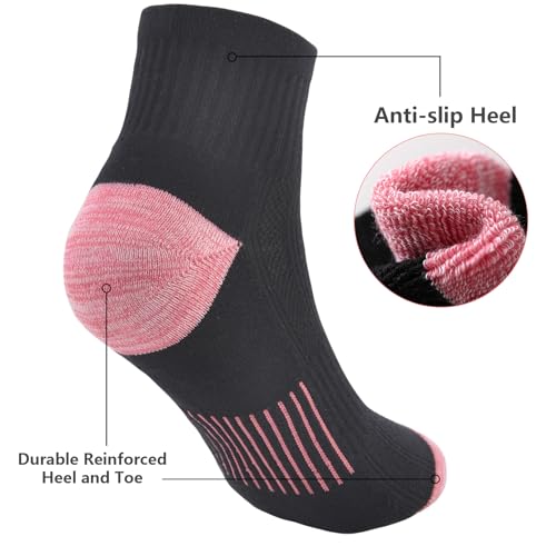 Womens Hiking Socks Athletic Running Cushioned Ankle Socks3
