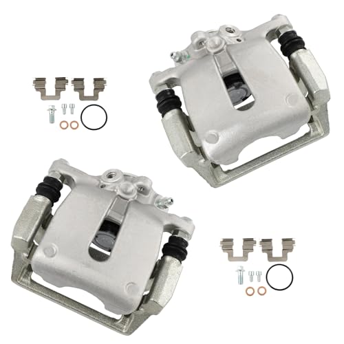 cciyu Rear Left & Right Brake Calipers With Bracket 19B6688NM 19B6689NM