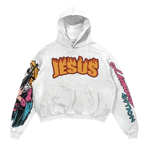 Coupe ample élégante pull Halloween homme sweatshirt chaud imprimé