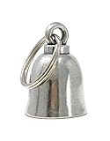 Bravo Bells Pewter Motorcycle Biker Bell Accessory or Key Chain for Good Luck on The Road