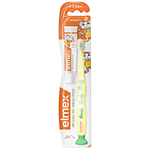 Cepillo de dientes educativo Elmex Niños 0-3 años, con ...
