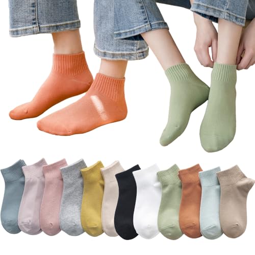 靴下 レディース くるぶし ソックス 【吸湿速乾・抗菌防臭・落下防止】 薄手 蒸れない 脱げない 通気 綿 くるぶしソックス 女性用 かわいい おしゃれ スニーカーソックス 12足セット 22-25cm 四季用