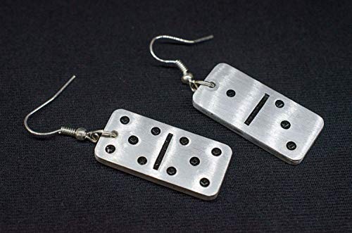 Aretes de Domino en Plata y Aluminio miniatura 2