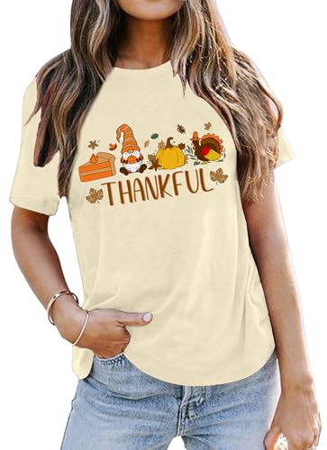 Image of Thanksgiving Shirts Women Turkey Gravy Beans and Rolls Tshirts Funny Turkey Graphic T-Shirt Family Thanksgiving Tops