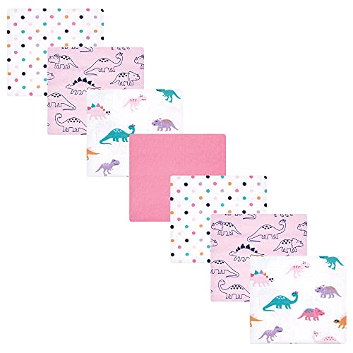 Image of Hudson Baby Unisex Baby Cotton Flannel Receiving Blankets Bundle, CuteASaurus, One Size