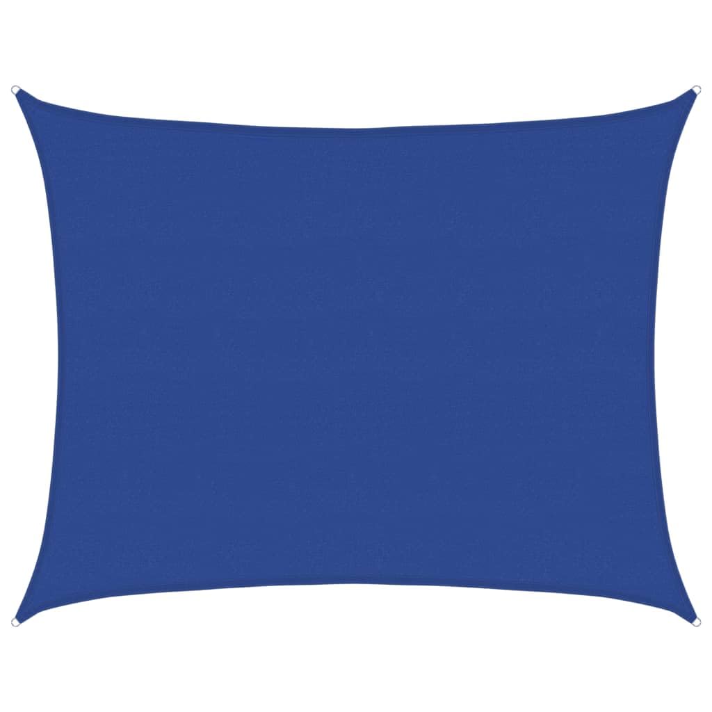 Voile d'ombrage rectangulaire bleu pour éliminer la chaleur sans poche d'eau