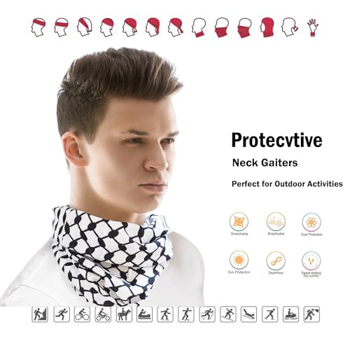 Sport Palestinian Neck Gaiters for Men Women - Unisex Winter Thermal Face Cover4