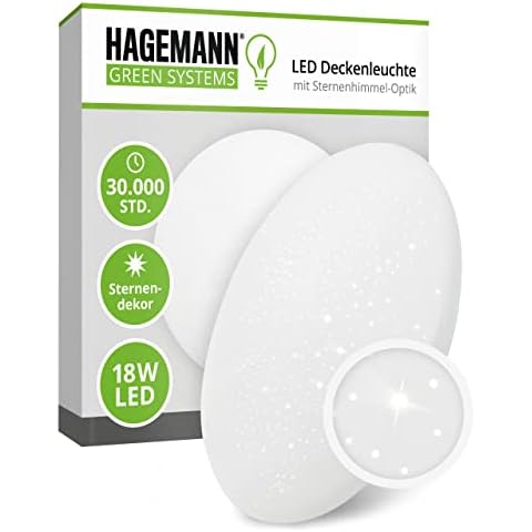 Lámpara LED de techo HAGEMANN con efecto cielo estrellado Cover