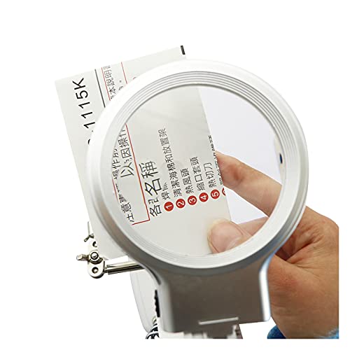 Estación de soldadura con lupa y clip auxiliar MG16129-C para electrónica 5
