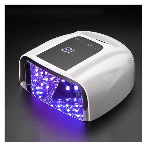Lampara uñas LED, Lámpara de uñas con espejo reflectante de 96 W, no recargable, for manicura y pedicura.
