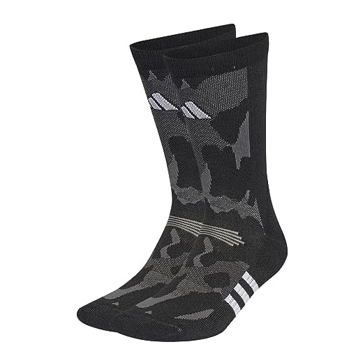 adidas Performance Training Graphic Camo Socks, Calzini Unisex - Adulto, Black/Grey Six/White, 45-48