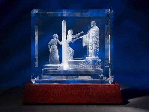 Come Unto Me Crystal (Small) Sculpture by Jerry Anderson