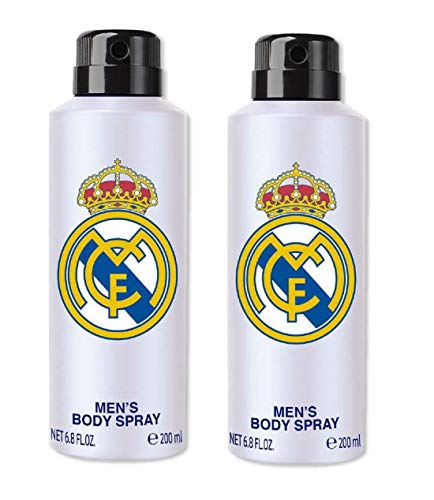 Real Madrid White Combo Pack Of 2 Deodorant Spray - For Men