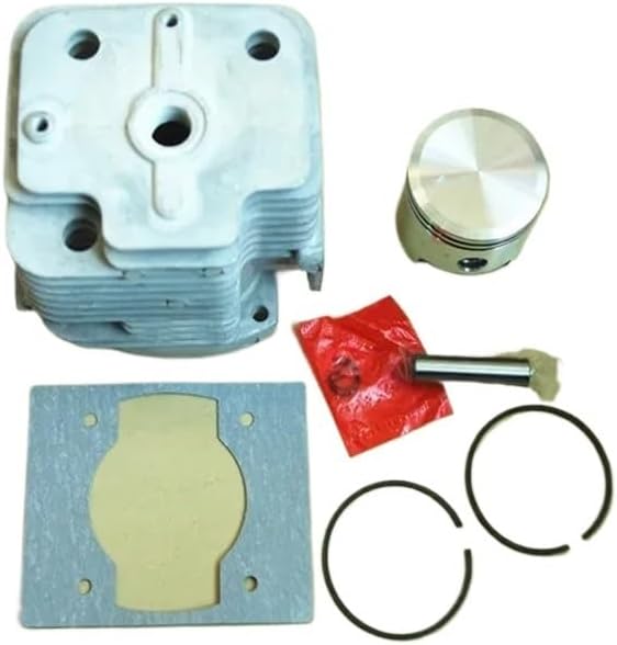 [Replace] 1E48F Cylinder Piston Kit 48mm with Gasket for 1E48F 48F 63CC 2 Stroke Engine Motor Earth Auger Power Drills Parts(NO Cylinder Gasket)