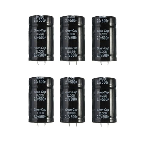 6pcs Black 2.7V500F Farad Capacitor 35 * 60MM Super 2.7V/500F Capacitor Set