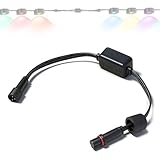 for Govee Permanent Outdoor Lights Pro Driver Module Signal Booster, Voltage Transformer Supports Up to 200ft, Compatible with H706A/H706B/H706C, IP68 Waterproof, Easy Install (Black)