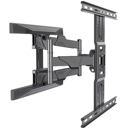 Image of 50 60 65 70 Inch TV Wall Mount Bracket Stand, Swivel & Tilt with 380 mm Extension 45.5 KGS Load Capacity
