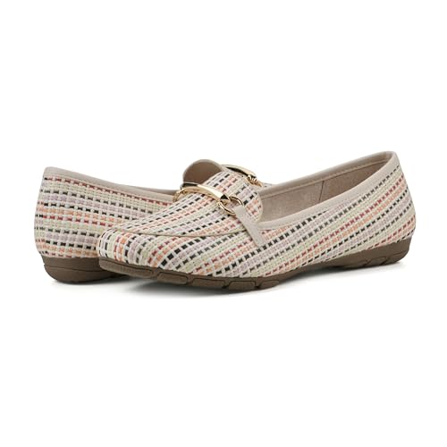 Image of CLIFFS BY WHITE MOUNTAIN Women's Glowing Cushioned Loafer Flat
