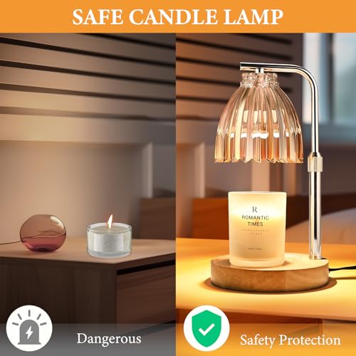 Womens-Gift-Height-Adjustable-Candle-Warmer-Lamp-wTimer-Dimmer-for-Jar-Candles-2-Bulbs-Ideal-for-Home-Decor-Birthday-Gifts