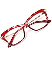 FEISEDY Cateye Lesebrille Blaulichtfilter Damen Anti-Blaulicht Leser Brille Vintage Katzenauge Co...