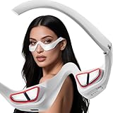 Under-Eye Red Light Therapy Device with Microcurren, 3D Contour Eye Massager for Dark Circles, Eye Bags & Wrinkles, Rechargeable Under Eye Treatment Device for Puffiness and Fine Lines