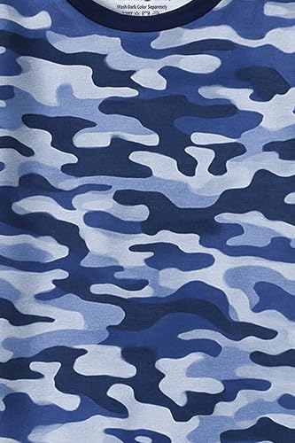 Image of Trampoline Boys Camouflage T-Shirt & Track Pant Set, Terry Loop Fabric
