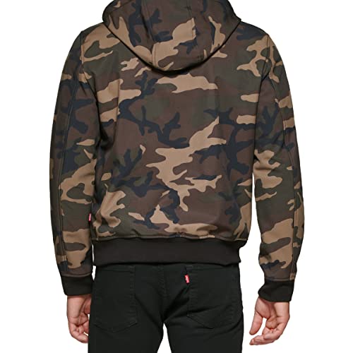 Image of Levi's Men's Hooded Water Resistant Softshell Bomber Jacket