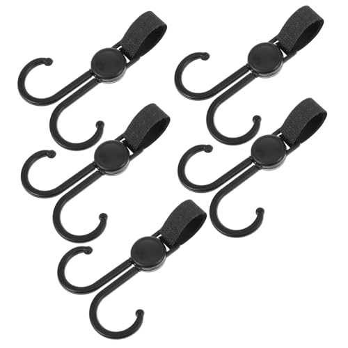 SEWACC Adjustable Car Back Seat Hooks Stroller Hangers Multi-Functional Home Hook Organizers