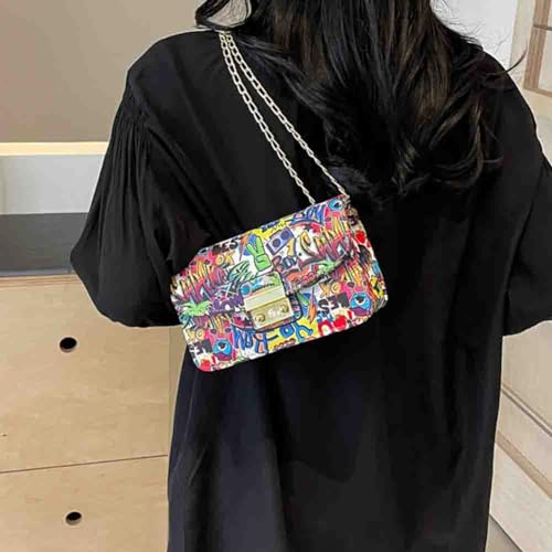 Bolso de hombro estampado de moda para mujer miniatura 3