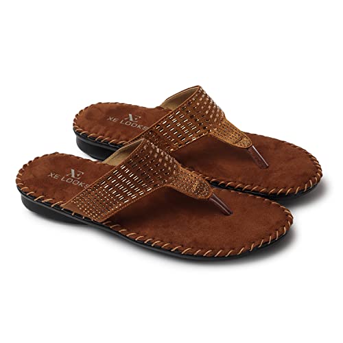 Image of XE Looks Stylish Black Slip-On Soft doctor Slippers for women
