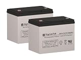 Permobil C400 PS Replacement Battery Set of 2-12 Volt 75AH IT Terminal by SigmasTek