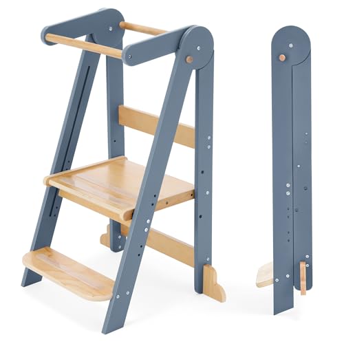 Nordi Foldable Toddler Kitchen Tower, Montessori...