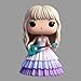 Generic Cute TSinger Star Doll Epoxy Resin Fashion Doll Singing Modeling, Charms Cartoon Style, The for Taylor Fans and Friends (#2) in White