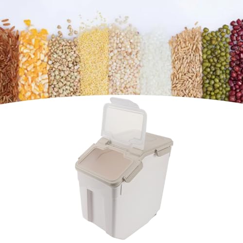 WGFOIP 25kg Rice Storage Container, Airtight Dry Storage Bins Dog Food Storage Box with Measuring Cup for Rice, Cereal, Flour - Image 8