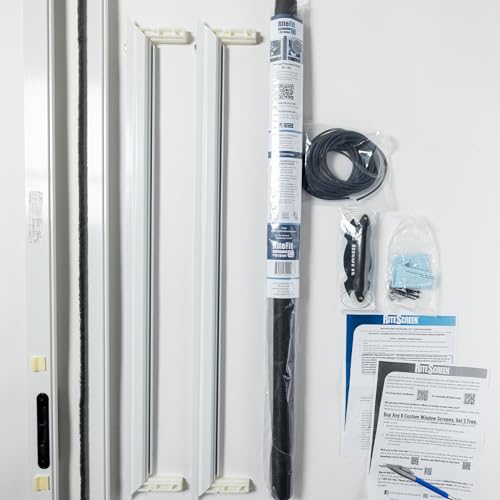 DIY Knock Down Heavy Duty Patio Sliding Screen Door – Ready to Assemble Kit, Custom Fit, Durable PetMesh, Multiple Color Choices