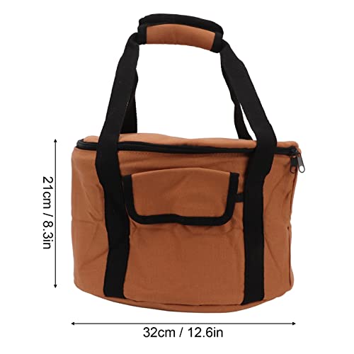 Bolsa de armazenamento de piquenique, bolsa de armazenamento de piquenique redonda 21x32 cm pano Oxf