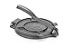 HENDI Tortilla Presse, für Tortillas bis zu ø20cm, mit Gummifüßen, Tortillas, Quessedias, Tacos, Tortilla Maker, Roti Maker, Teigpresse, 255x200x(H)110mm, Gusseisen