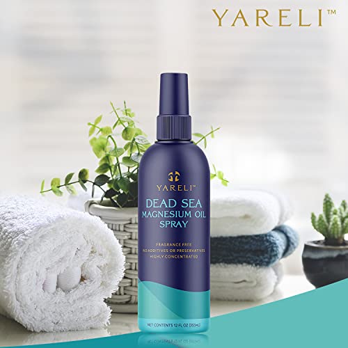 Yareli Pure Magnesium Oil Spray, Ultra Absorbent High Strength Made From Dead Sea Magnesium, 12Oz #TOP5